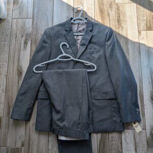Joseph Abboud Men’s 2-Piece Gray Wool Suit 42R Jacket 34R Pants Union Made Canad